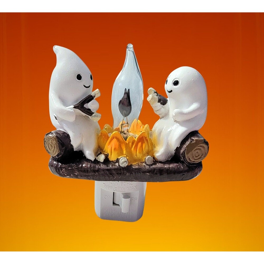 LEDeng Ghost Campfire Halloween Wall Light Flickering Flame Fall Decoration